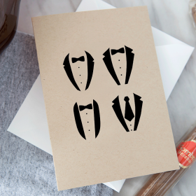 Eat. Drink. Suit Up. A6 Greeting Card – Something Turquoise Digital ...